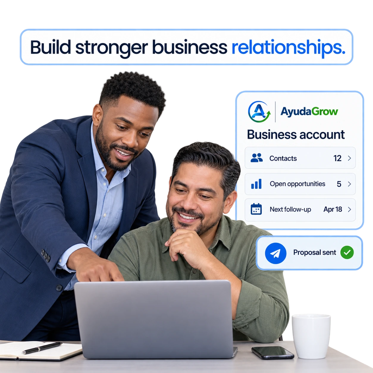 B2B sales journey supporting lead generation, meetings, longer sales cycles and revenue growth.